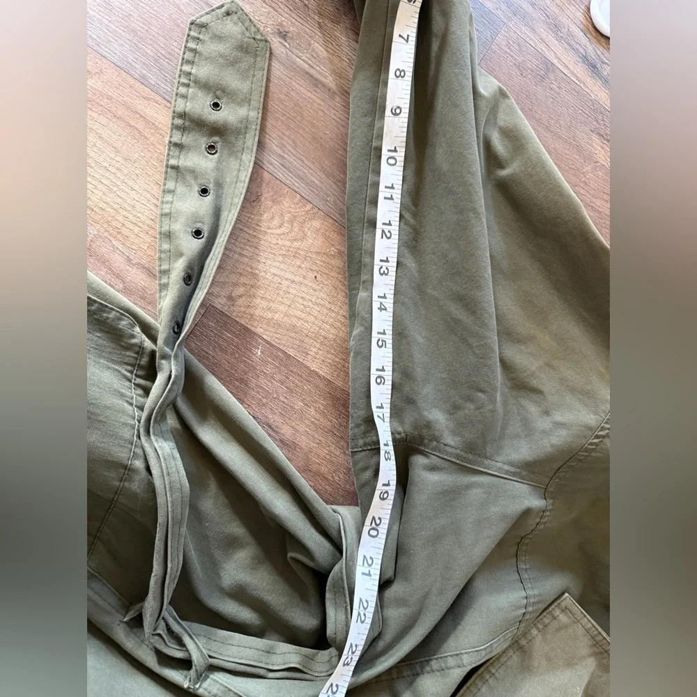 Vintage Together Olive Women's Trench Coat - Picture 12 of 16